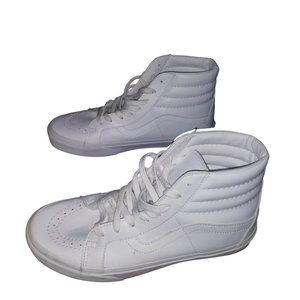 Vans Sk8-Hi Reissue Men's Skateboarding Shoes White Size 8 Men Size 9.5 Women